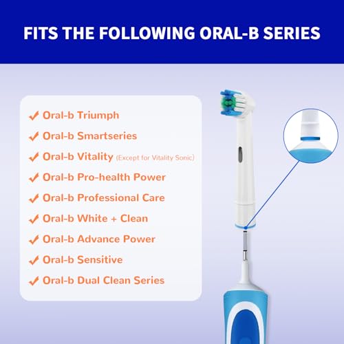 Oral B Braun Electric Toothbrush Replacement Heads 16 Pack Pro 1000/9000/5000/3000/8000 Users
Oral B Braun Electric Too