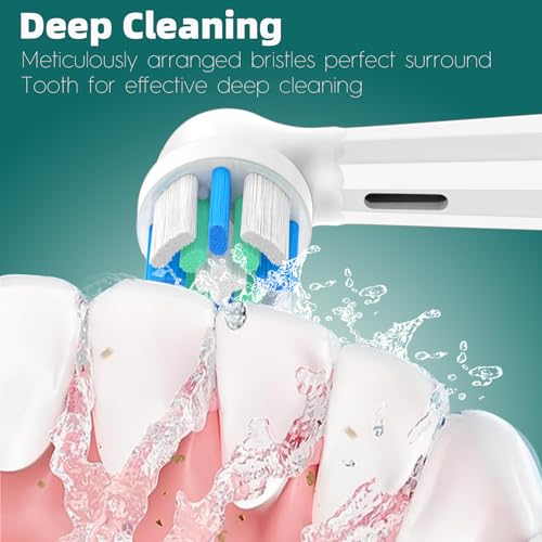 Replacement Heads Compatible with Oral B iO Toothbrush, Protect Teeth and Gums, Medium Softness, 10 Pack, White  
Replac