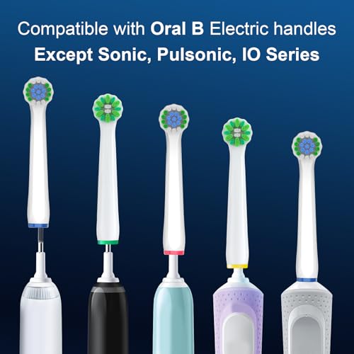 Oral B Pro 1000/500/Genius x/Smart 1500 Electric Toothbrush Replacement Heads, Sensitive Care for Oral B, 4Pcs Precision