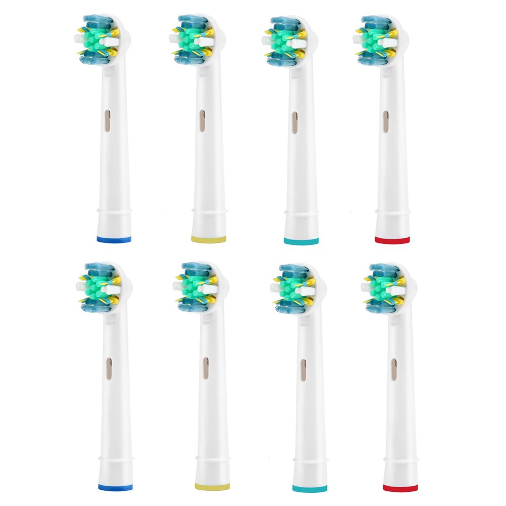 Replacement Heads for Oral Electric Toothbrush Pro 1000/3000/5000/7000, Vitality Floss Action, 8 Count with Covers
| Or