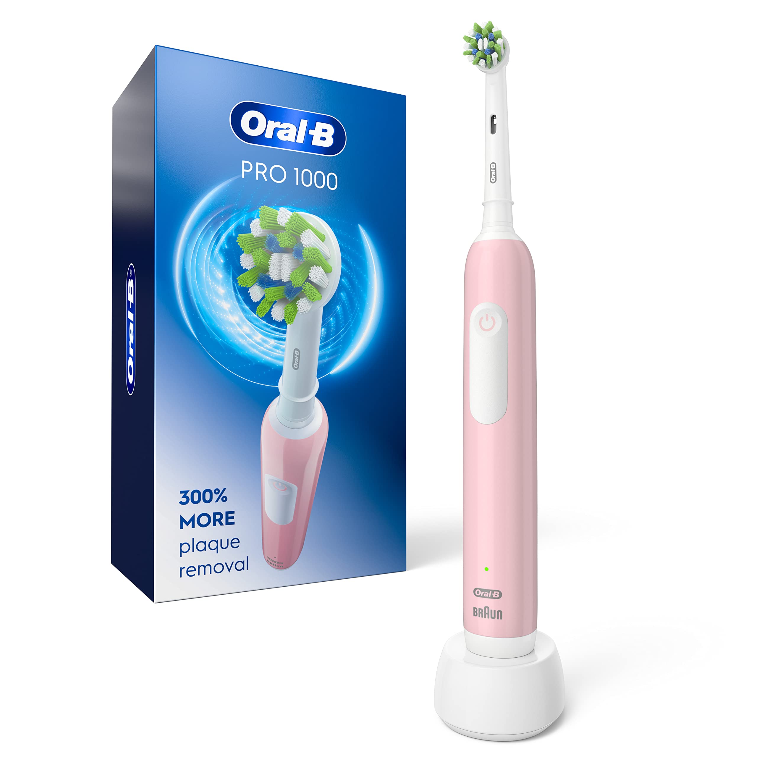 Oral-B Pro 1000 Rechargeable Electric Toothbrush for Adults, Deep Clean Action
| Oral-B Pro 1000 Rechargeable Electric